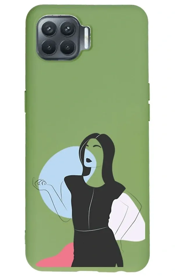 Oppo Reno 4 Lite Lansman Kılıf - Art Woman 1