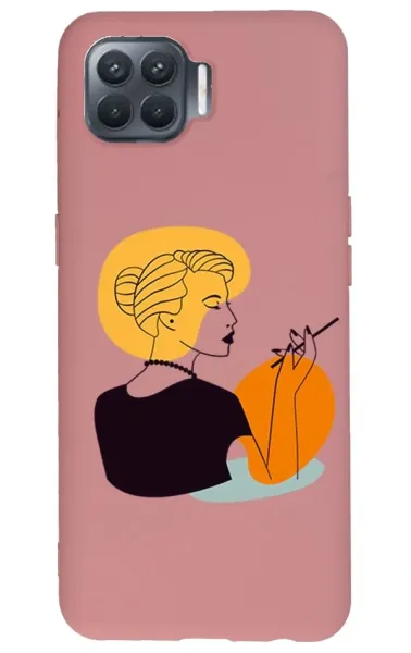 Oppo Reno 4 Lite Lansman Kılıf - Art Woman 2