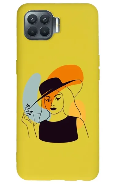 Oppo Reno 4 Lite Lansman Kılıf - Art Woman 4