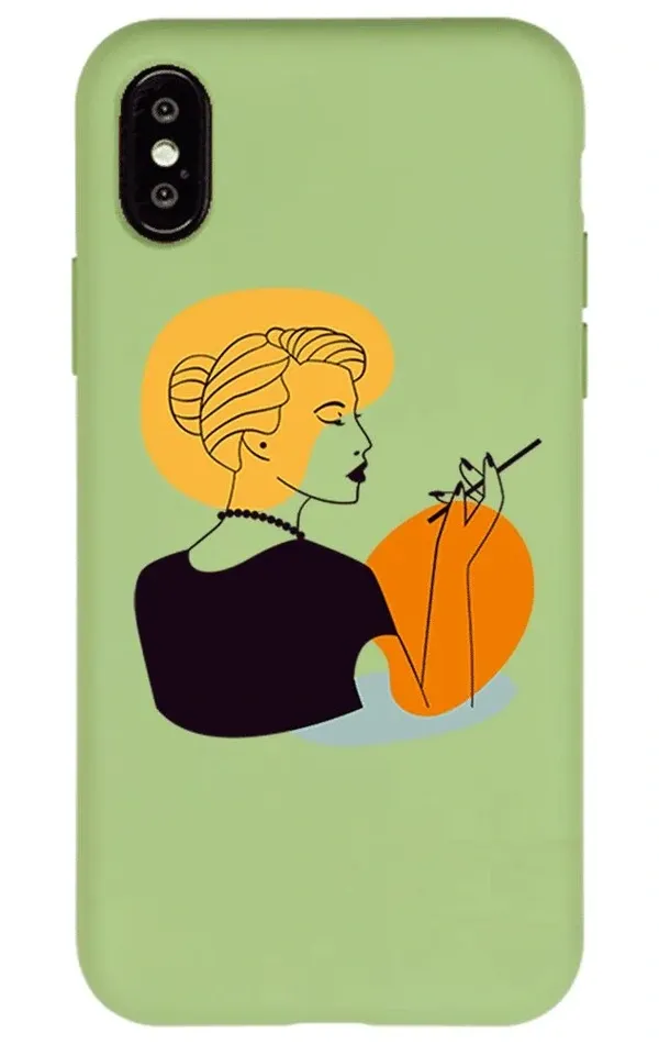 iPhone X Lansman Kılıf - Art Woman 2