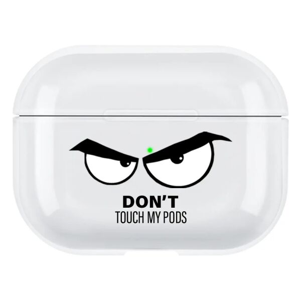 Airpods Pro Şeffaf Kılıf - Dont Touch My Pods