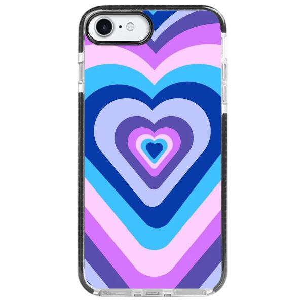 iPhone SE 2020 Impact Case - Renkli Kalp