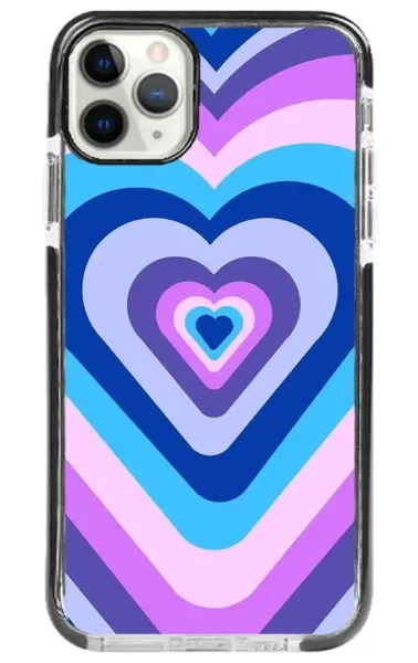 iPhone 11 Pro Impact Case - Renkli Kalp