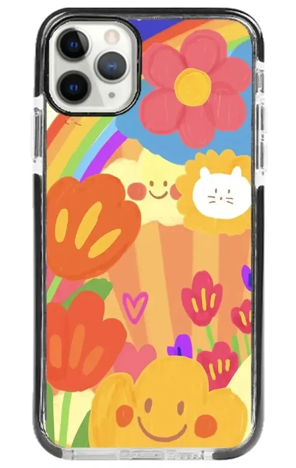 iPhone 11 Pro Max Impact Case - Flower