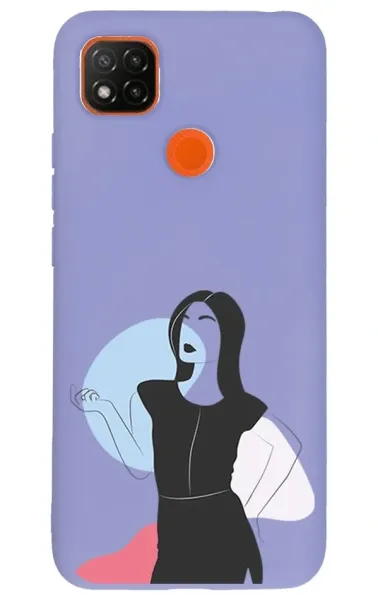 Xiaomi Redmi 9C Lansman Kılıf - Art Woman 1