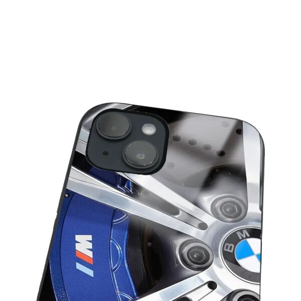 iPhone 14 Tamperli Glossy Cam Kapak - BMW