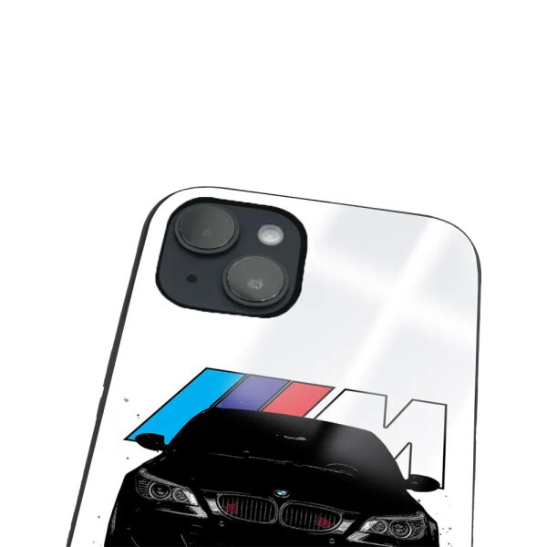 iPhone 14 Tamperli Glossy Cam Kapak - BMW 4