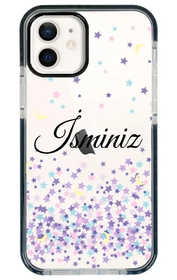 iPhone 12 Impact Case - Moon And Stars