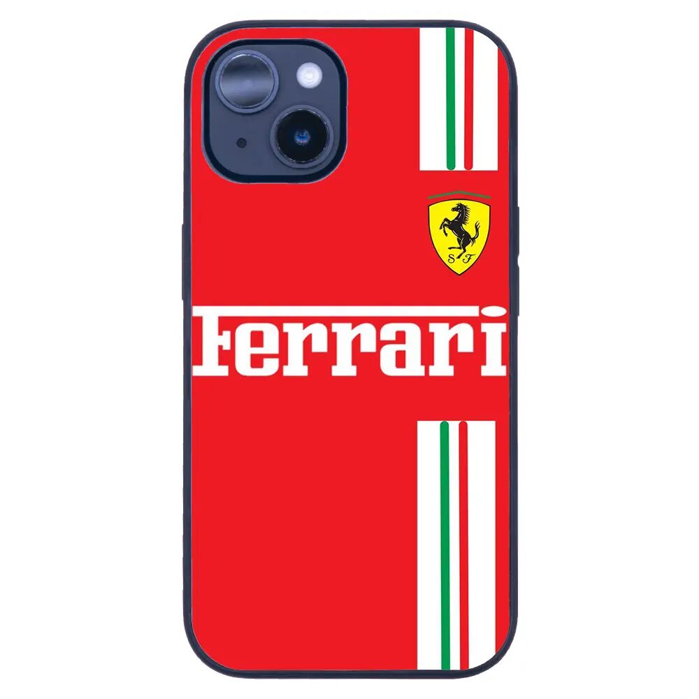 iPhone 14 Tamperli Glossy Cam Kapak - Ferrari