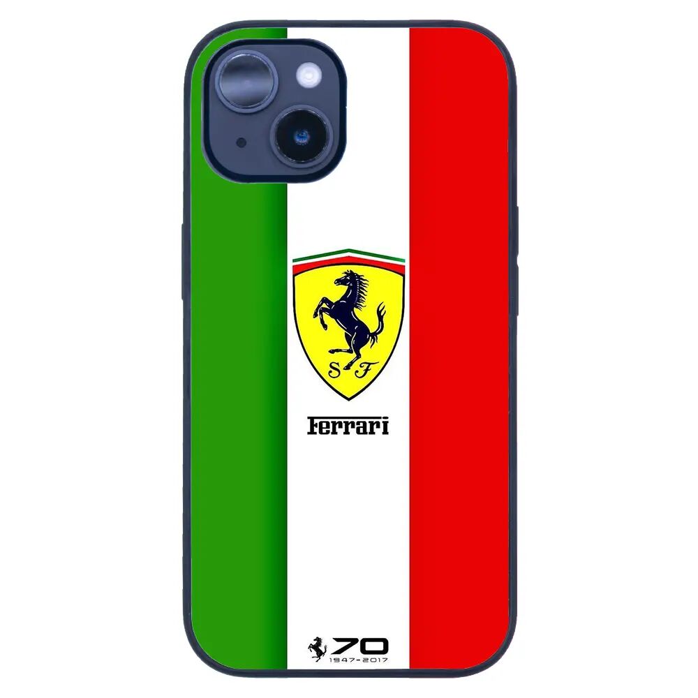 iPhone 14 Tamperli Glossy Cam Kapak - Ferrari 2