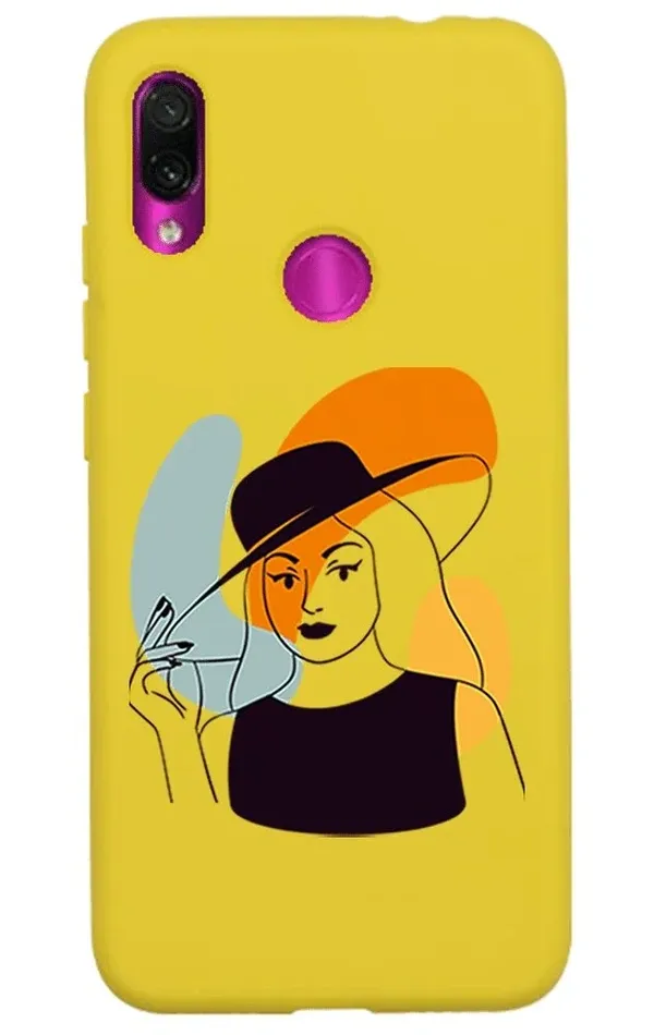 Xiaomi Redmi Note 7 Lansman Kılıf - Art Woman 4