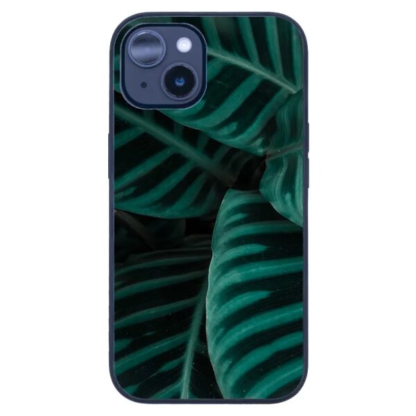 iPhone 14 Tamperli Glossy Cam Kapak - Green