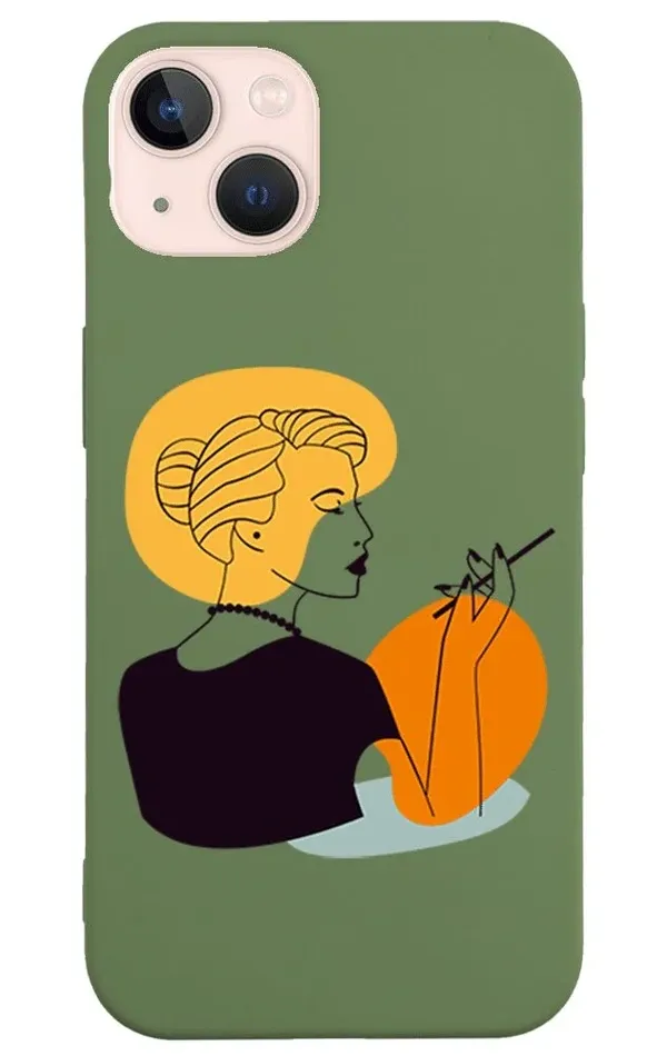 iPhone 13 Lansman Kılıf - Art Woman 2