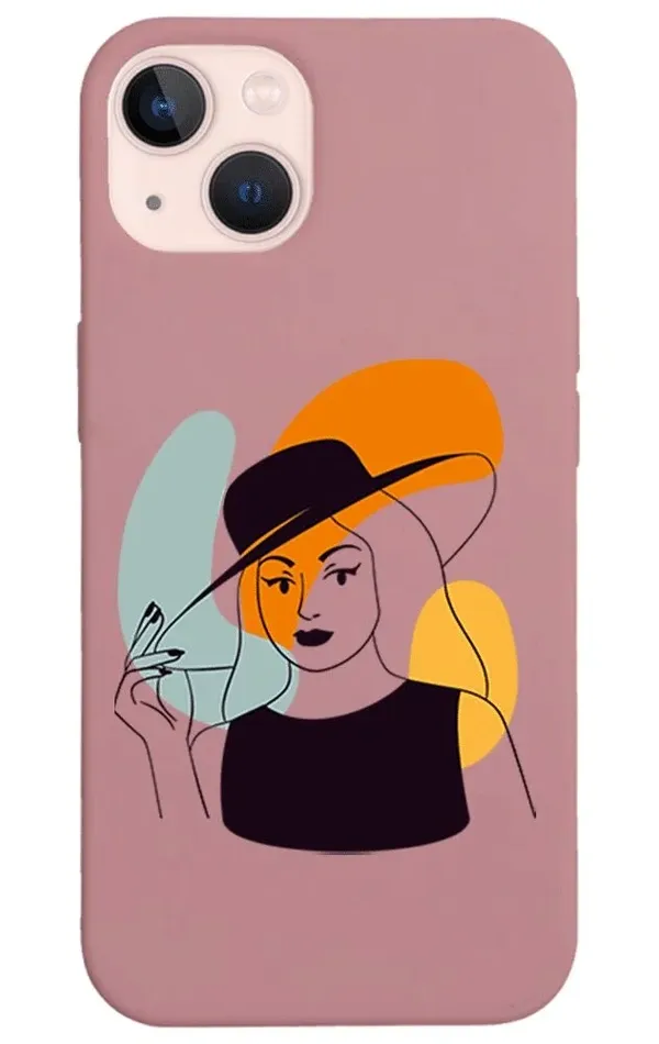 iPhone 13 Lansman Kılıf - Art Woman 4