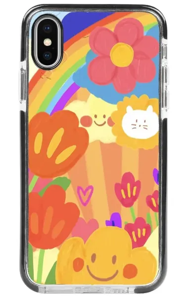 iPhone XS Max Impact Case - Flower