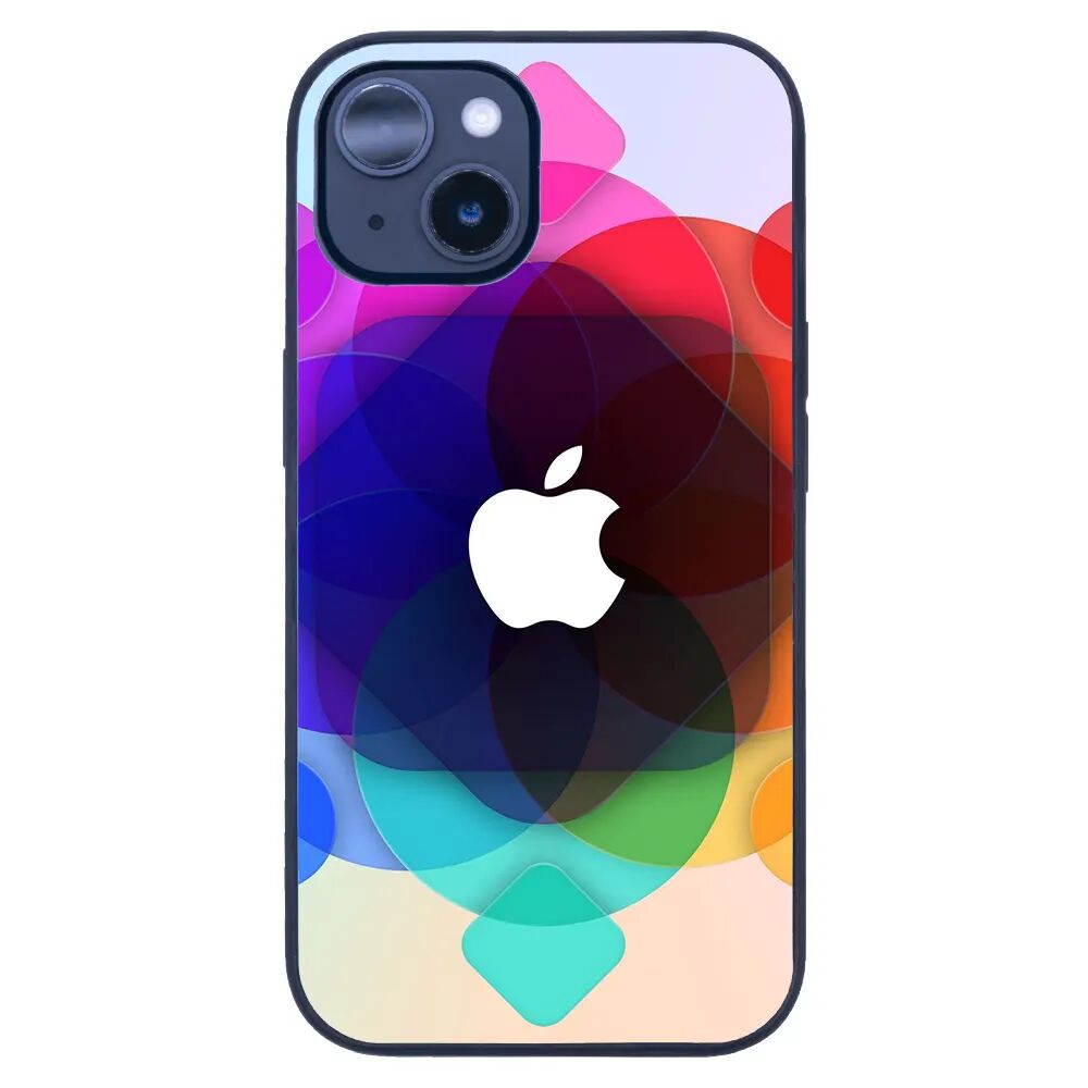 iPhone 14 Tamperli Glossy Cam Kapak - Logo 7