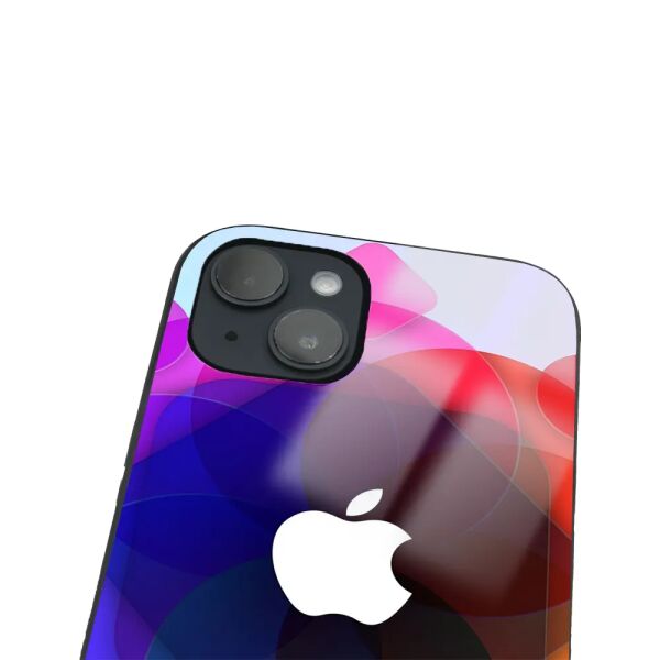 iPhone 14 Tamperli Glossy Cam Kapak - Logo 7