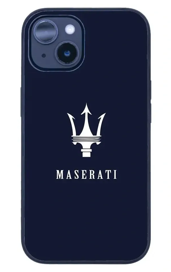 iPhone 14 Tamperli Glossy Cam Kapak - Maserati