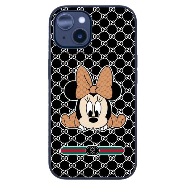 iPhone 14 Tamperli Glossy Cam Kapak - Mickey 4