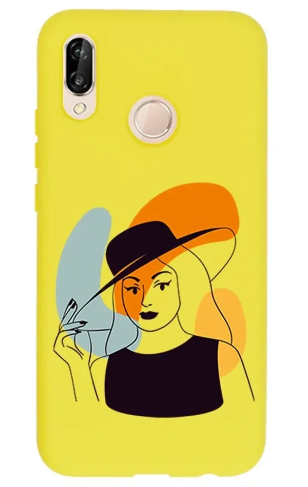 Huawei P20 Lite Lansman Kılıf - Art Woman 4