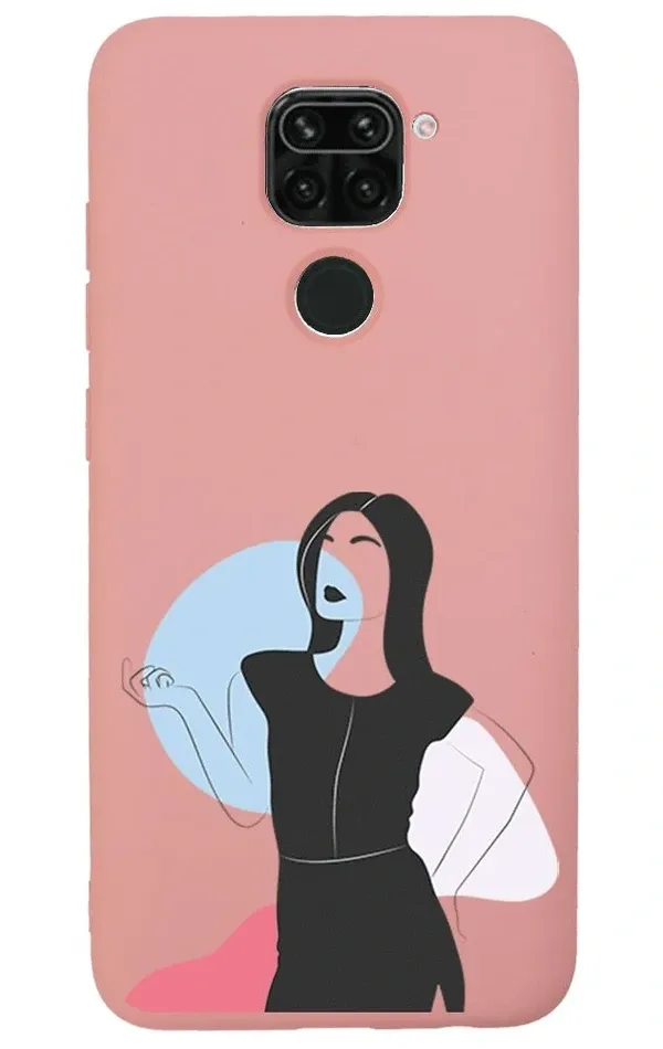 Xiaomi Redmi Note 9 Lansman Kılıf - Art Woman 1