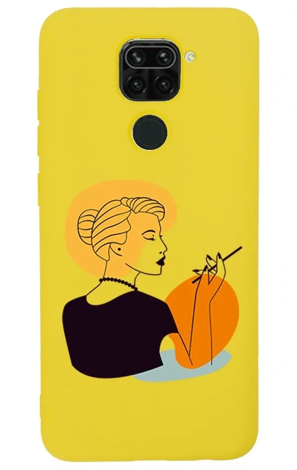 Xiaomi Redmi Note 9 Lansman Kılıf - Art Woman 2