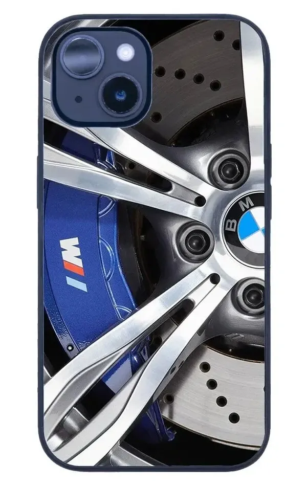 iPhone 14 Plus Tamperli Glossy Cam Kapak - BMW