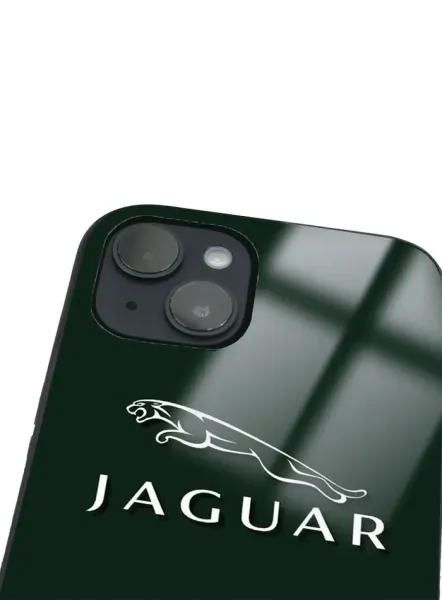 iPhone 14 Plus Tamperli Glossy Cam Kapak - Jaguar