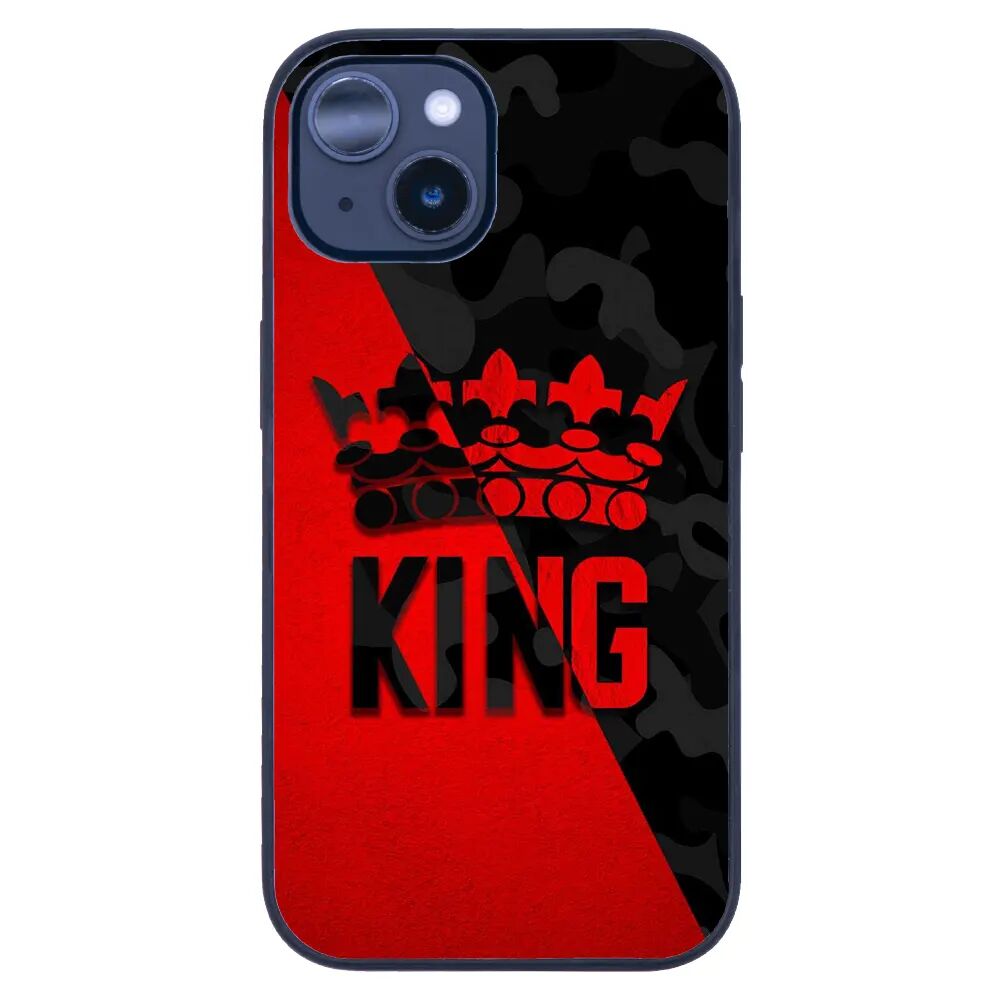 iPhone 14 Plus Tamperli Glossy Cam Kapak - King Red