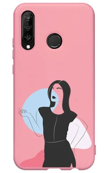 Huawei P30 Lite Lansman Kılıf - Art Woman 1