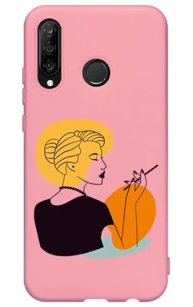 Huawei P30 Lite Lansman Kılıf - Art Woman 2