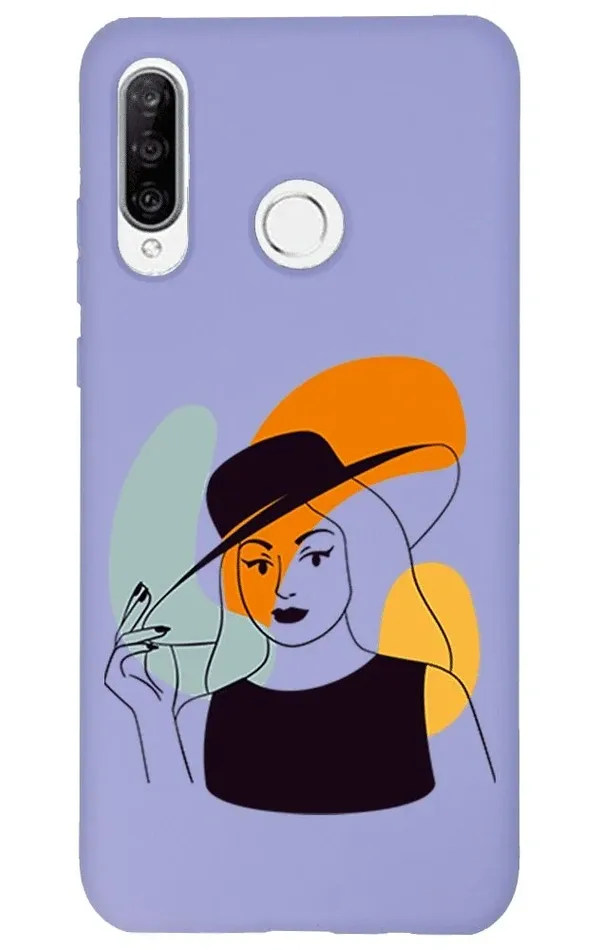 Huawei P30 Lite Lansman Kılıf - Art Woman 4