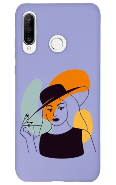 Huawei P30 Lite Lansman Kılıf - Art Woman 4