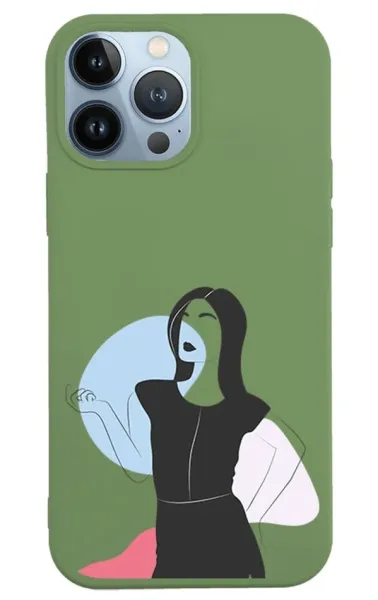 iPhone 13 Pro Max Lansman Kılıf - Art Woman 1