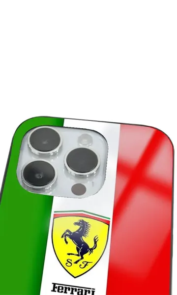 iPhone 14 Pro Tamperli Glossy Cam Kapak - Ferrari 2