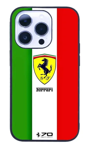 iPhone 14 Pro Tamperli Glossy Cam Kapak - Ferrari 2