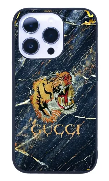 iPhone 14 Pro Tamperli Glossy Cam Kapak - Gucci