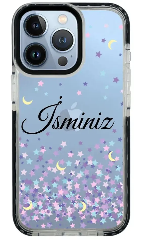 iPhone 13 Pro Impact Case - Moon And Stars