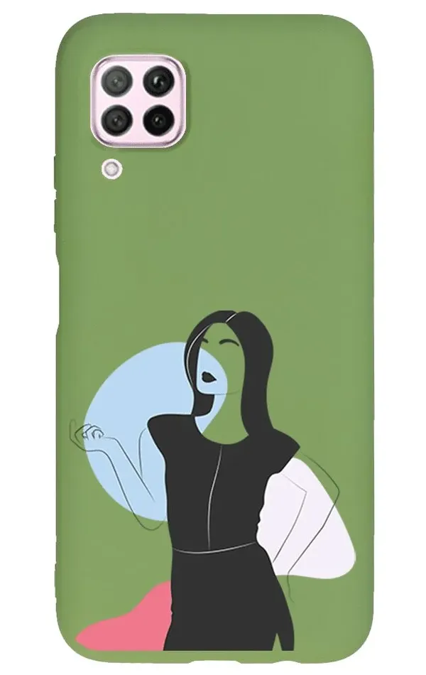 Huawei P40 Lite Lansman Kılıf - Art Women 1