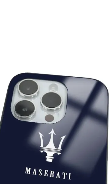 iPhone 14 Pro Tamperli Glossy Cam Kapak - Maserati