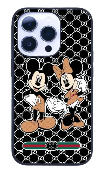 iPhone 14 Pro Tamperli Glossy Cam Kapak - Mickey 3