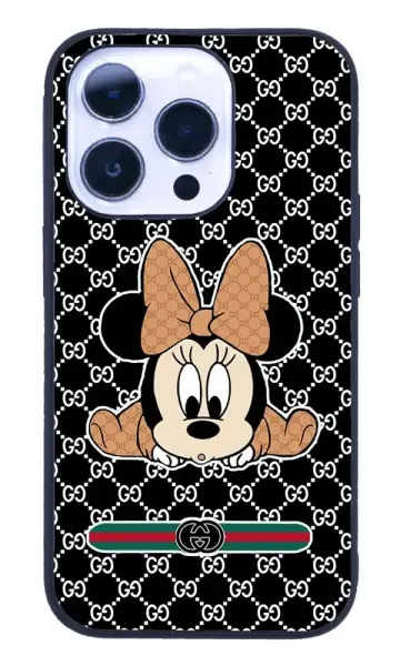 iPhone 14 Pro Tamperli Glossy Cam Kapak - Mickey 4