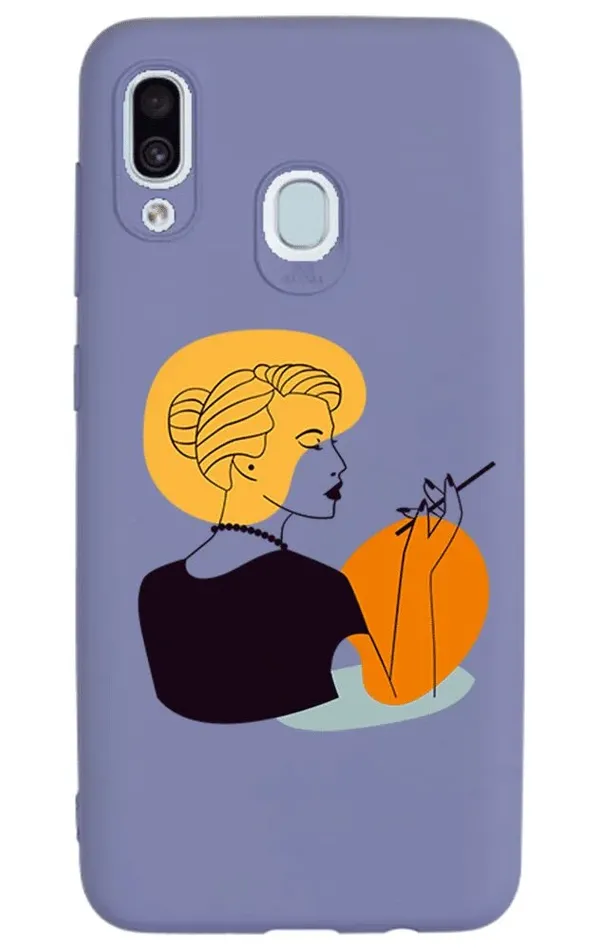 Samsung A20 Lansman Kılıf - Art Woman 2