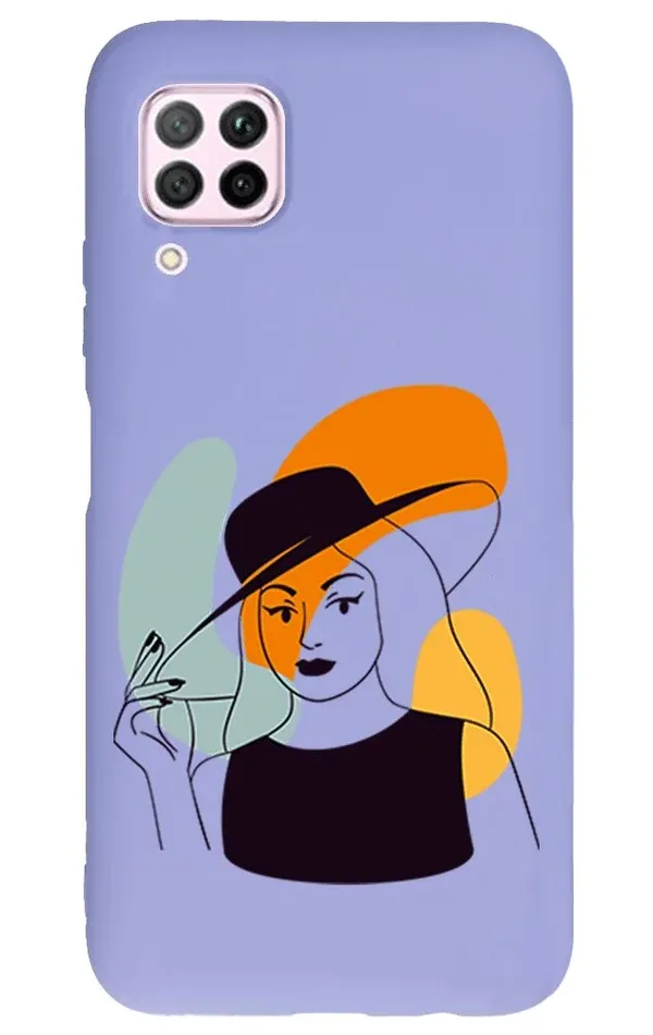 Huawei P40 Lite Lansman Kılıf - Art Women 4