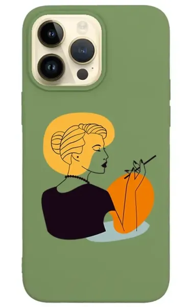 iPhone 14 Pro Lansman Kılıf - Art Woman 2