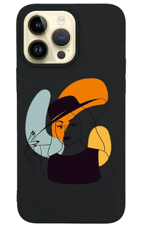 iPhone 14 Pro Lansman Kılıf - Art Woman 4