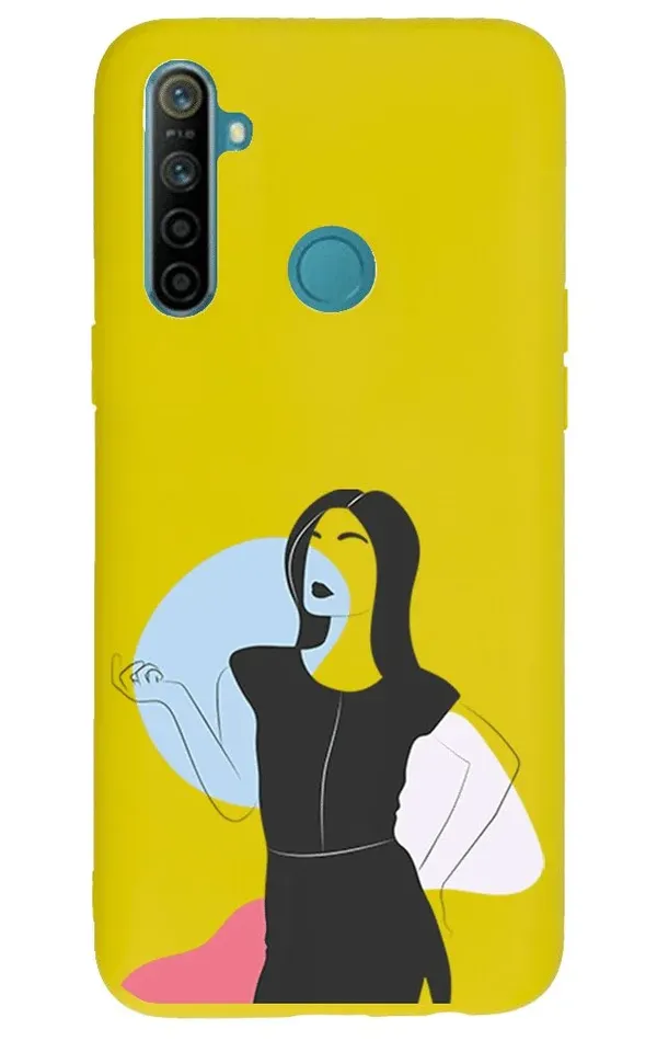 Realme 5İ Lansman Kılıf - Art Woman 1