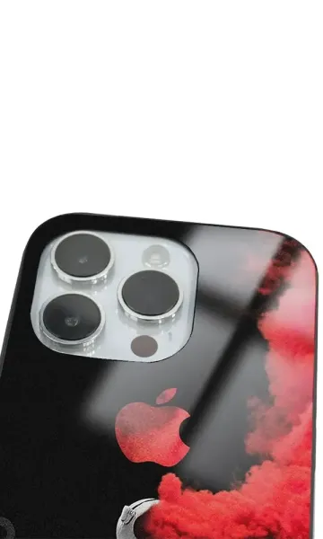 iPhone 14 Pro Tamperli Glossy Cam Kapak - Uzaylı