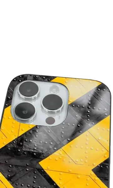 iPhone 14 Pro Tamperli Glossy Cam Kapak - Yellow