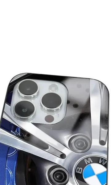 iPhone 14 Pro Max Tamperli Glossy Cam Kapak - BMW